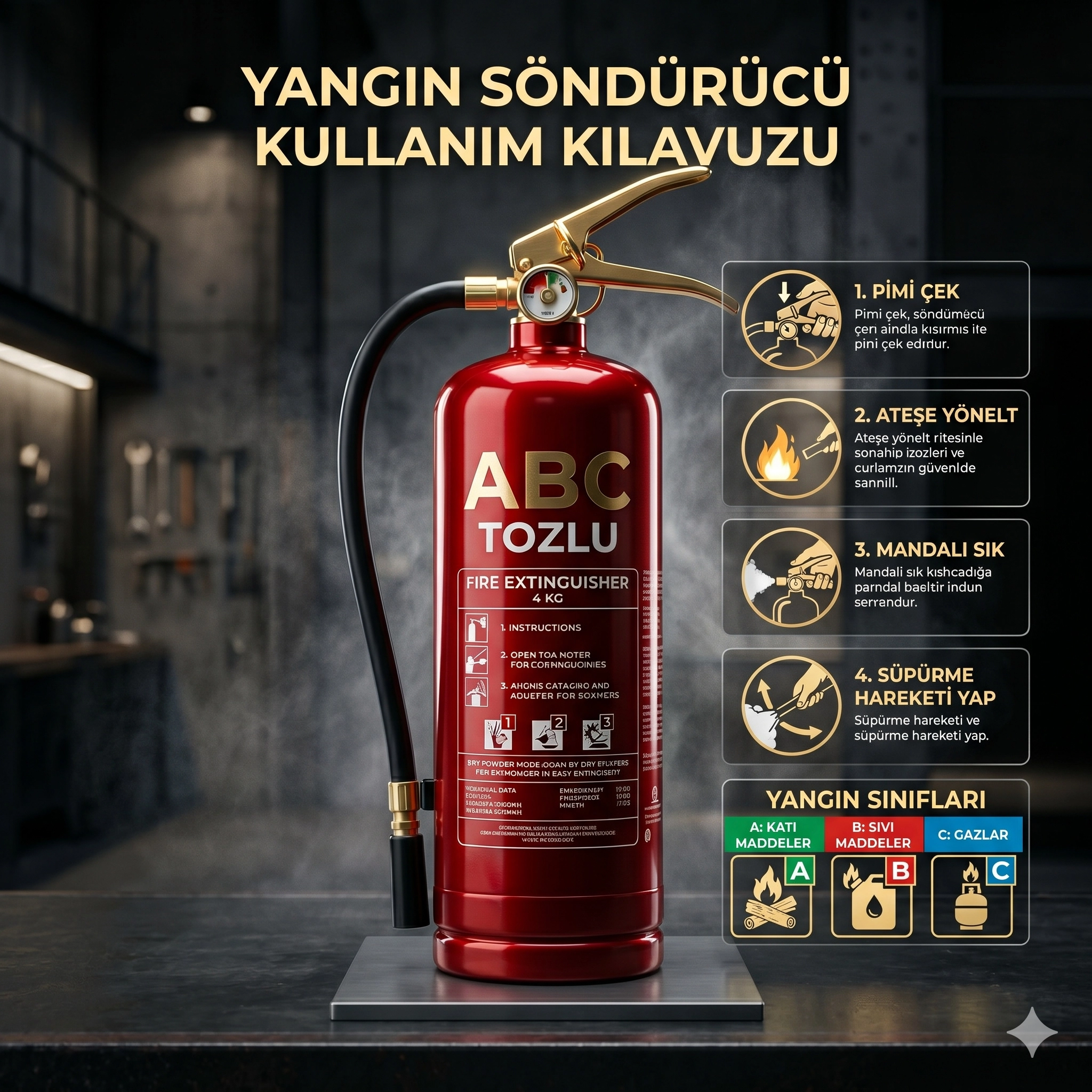 Kuru Tozlu Söndürücü